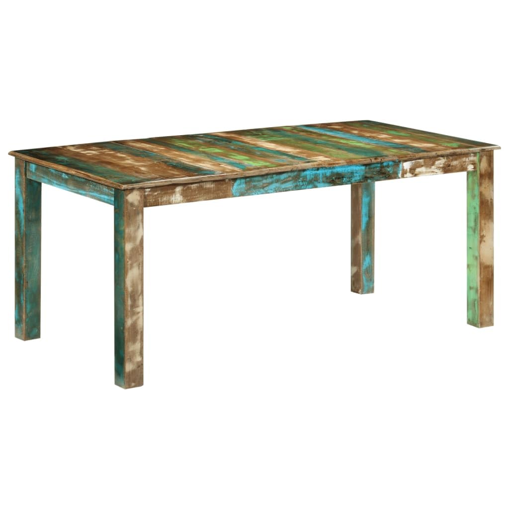 vidaXL Dining Table 71x35x30 inch Solid Recycled Wood