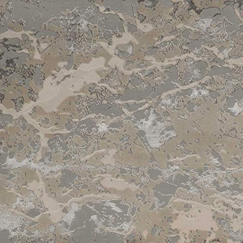 HomeRoots Decor 3'3-inch x 4'11-inch Polyester Sand Grey Area Rug