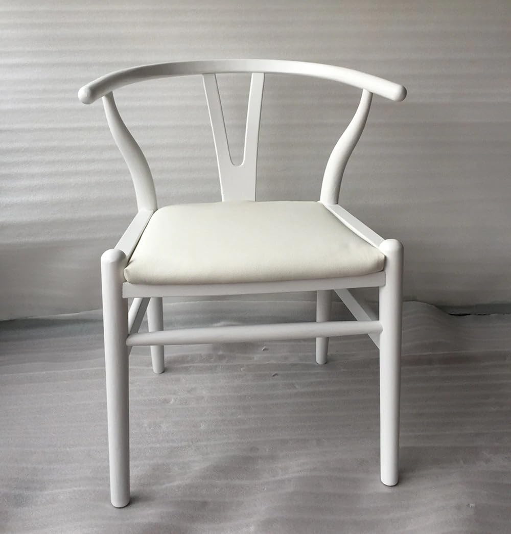 GFURN Dagmar Chair - White & White Leather