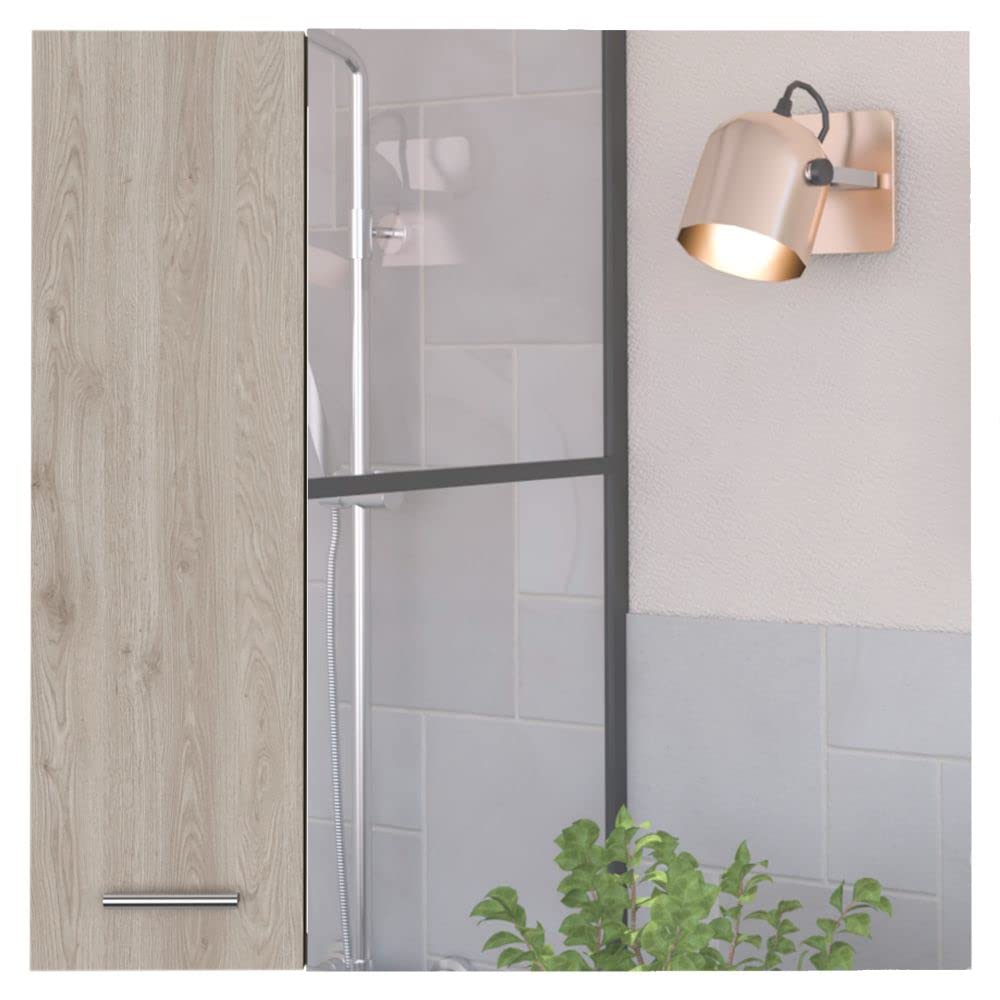 Medicine 23H Double Door Cabinet,4 Interior Shelves, Light Gray