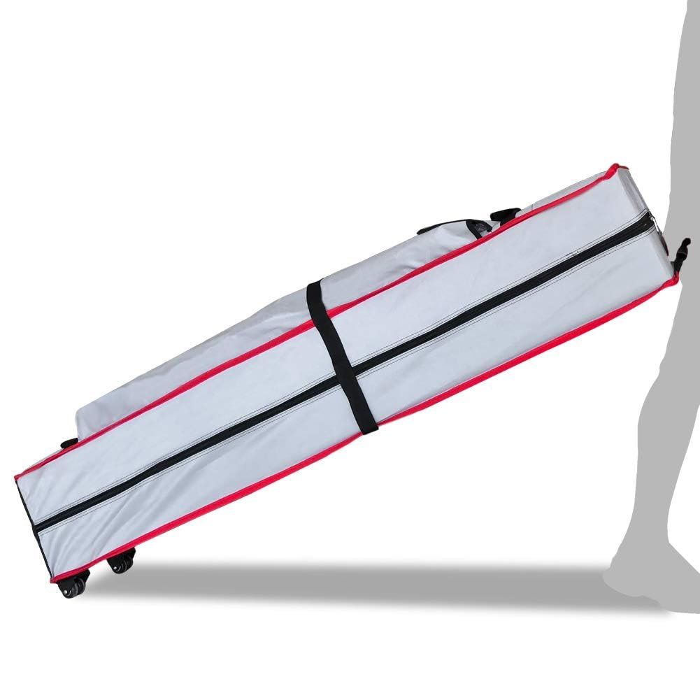 Eurmax Heavy Duty Wheeled Bag Pop Up Canopy Tent Universal Rolling Storage Bag With Handles For 10X10 Canopy Instant Tent(Light