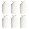 YANLING 6 Pack White Vase Small Ceramic Vases for Decor, White Vases for Flowers Boho Vase for Home Decor, Pampas Grass Vases Dr