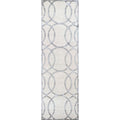 Rizzy Home Alora Decor Madison 2'6" X 8' Geometric Cream/Dk.Gray Hand-Tufted Area Rug
