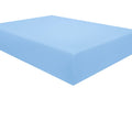 Ntbay 100% Brushed Microfiber Full Fitted Sheet, 1800 Super Soft And Cozy, Wrinkle, Fade, Stain Resistant Deep Pocket Fitted Bed Sheet Only, Sky Blue