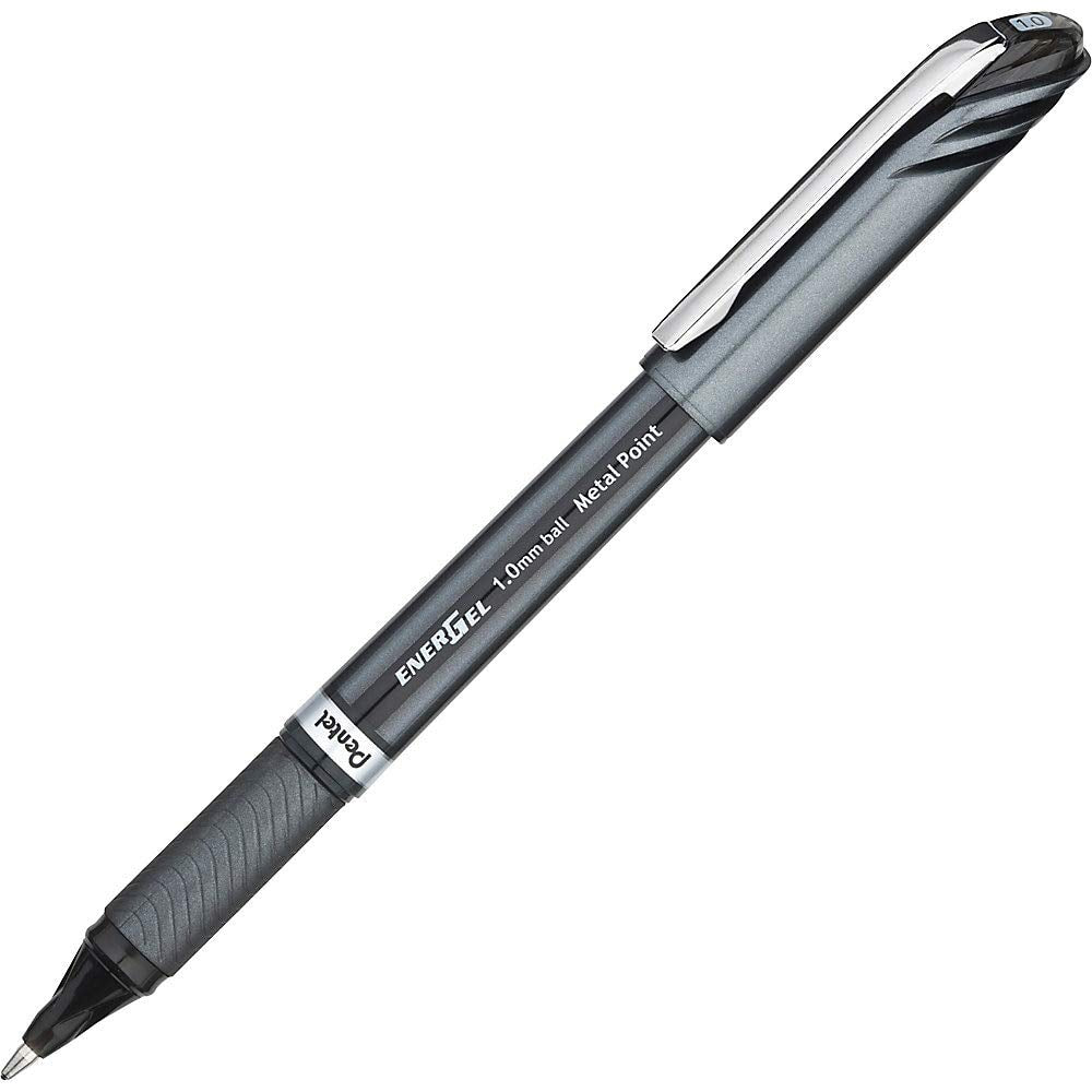 Pentel Liquid Gel Pens, 1.0Mm, Black Ink/Barrel (Penbl30A)