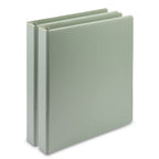 Samsill Plant-Based 1 Inch Durable D-Ring, Made In Usa, View Binder, Eco-Friendly, Usda Certified Biobased, 2 Pack, Sage Green