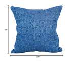 Blazing Needles Square Jacquard Throw Pillows, 17", Mahlika Caspia 2 Count