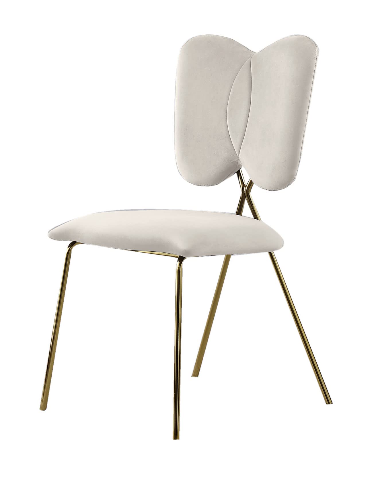 Best Quality Furniture SC249 Side Chairs, Cream
