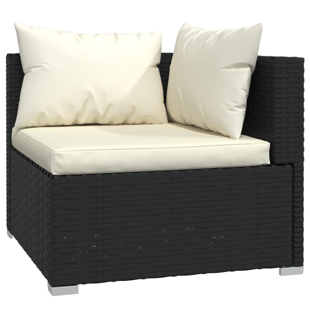 vidaXL Poly Rattan Garden Lounge Set