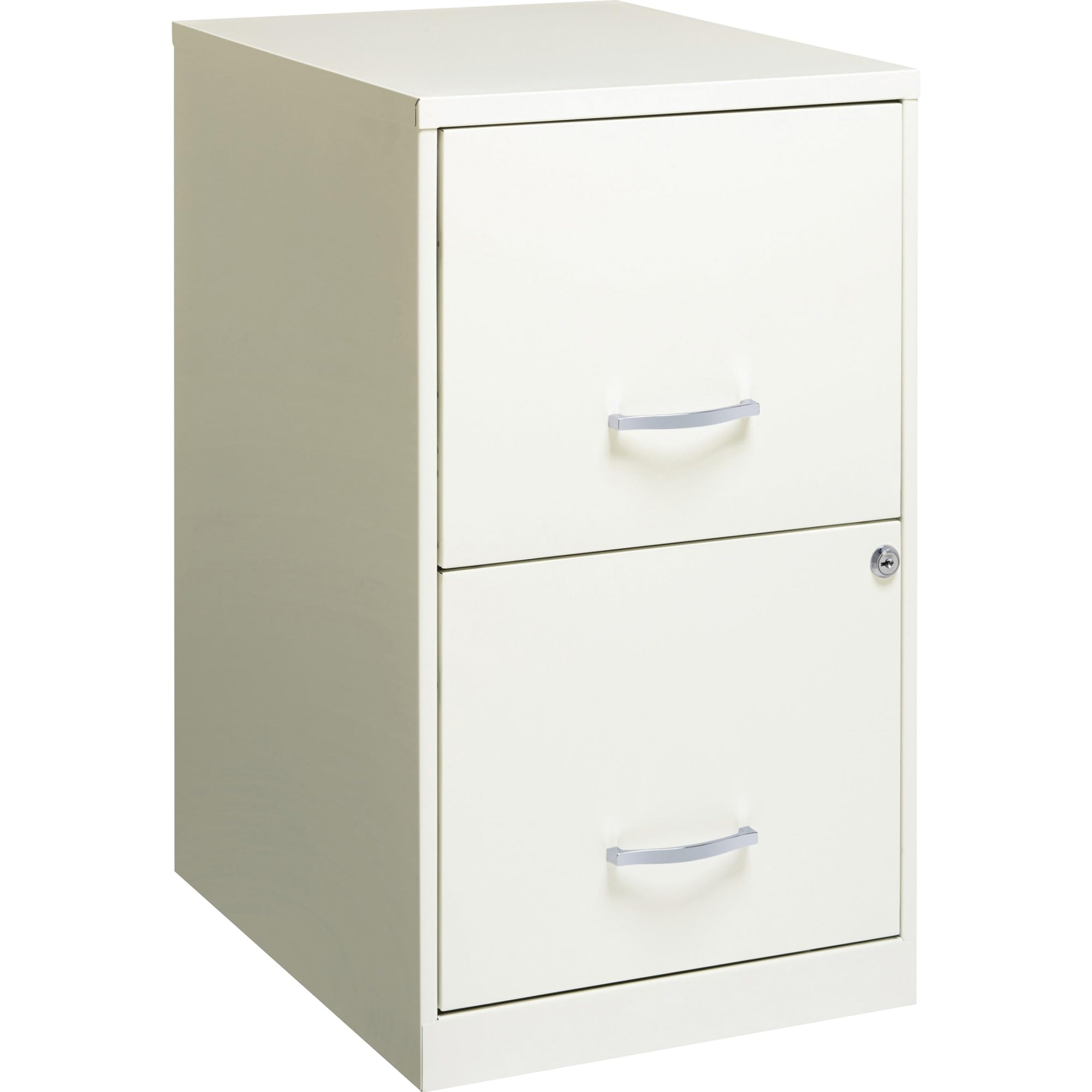 Lorell 2-Drawer File Cabinet, 14.2' X 18' X 24.5', White