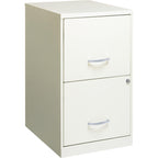 Lorell 2-Drawer File Cabinet, 14.2' X 18' X 24.5', White