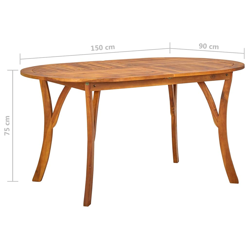 vidaXL Patio Dining Set 5 Piece, Outdoor Dining Set for 4, Table and Chair for Garden Backyard Balcony, Dining Chair, Modern Style, Dark Gray