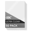Gbc Laminating Sheets, Thermal Laminating Pouches Letter Size, 10Mil, Heatseal Ultraclear, 50 Pack (3200406)