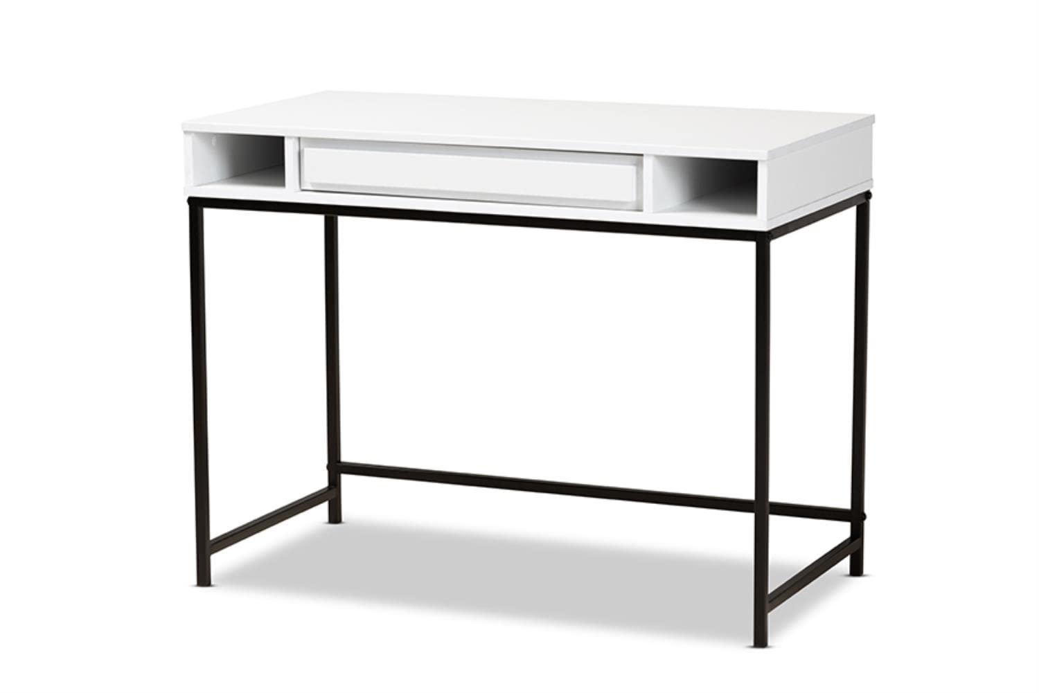 Baxton Studio 1-Drawer Desk - Thumbnail 3