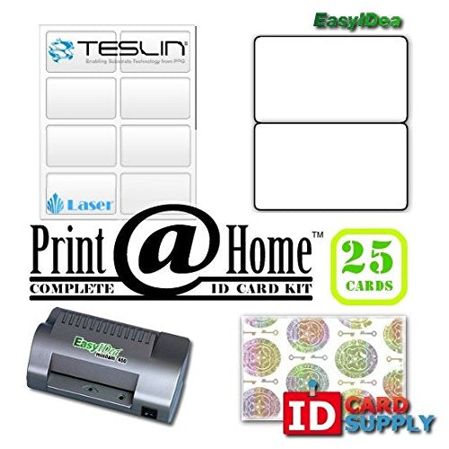 Complete Print @ Home Kit | Makes 25 Pvc Like Id Cards | For Laser Printers