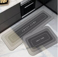 Zorzel 2 pcs Kitchen mats Non Slip Diatom Mud Bathroom Rug Quick Drying Bath Shower Rug Home Floor Mat (40cm x 60 cm, 40cm x 120