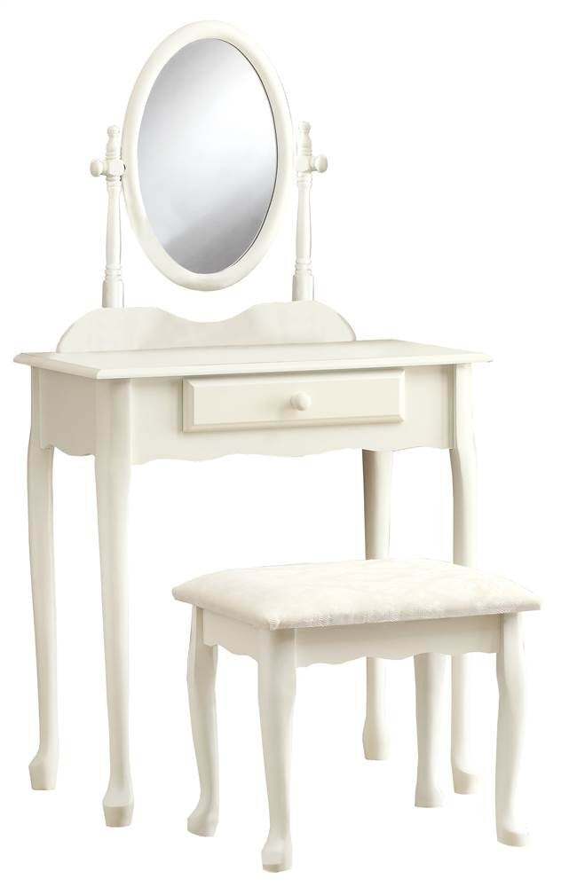 Monarch Specialties I 2 Piece Vanity Set, Antique White