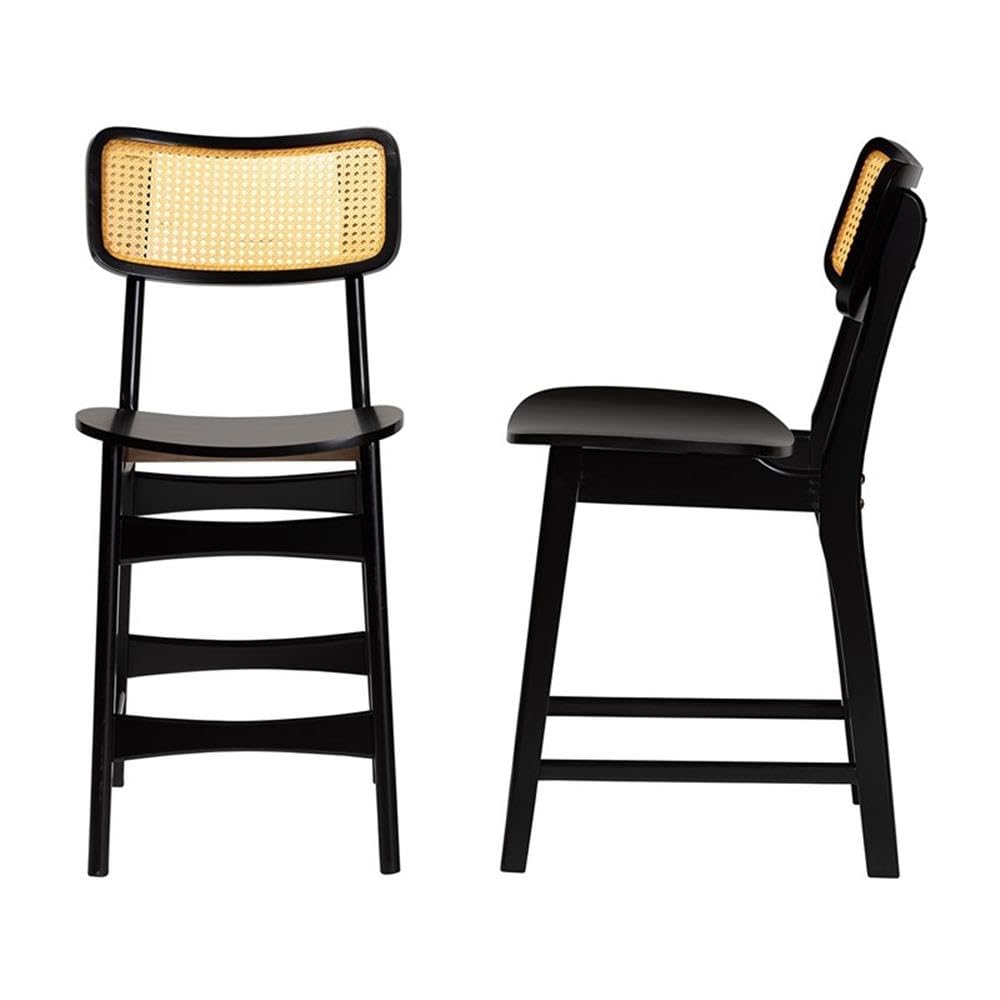 Baxton Studio Tafari Counter Stool Set - Thumbnail 2