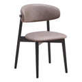 Acme Furniture Lanae 19 Fabric & Wood Side Chair in Gray/Black (Set of 2)