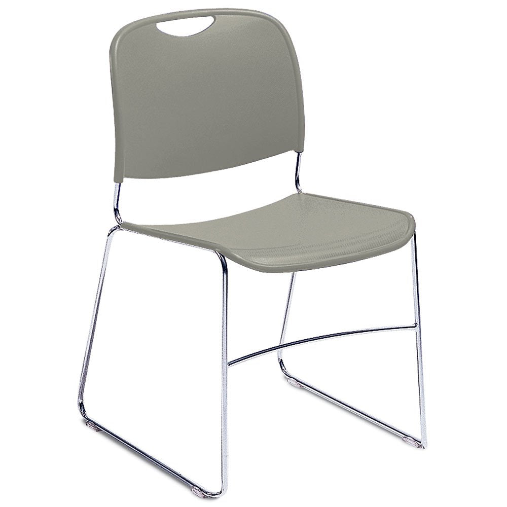 NATIONAL PUBLIC SEATING Stack Chair - Gray - Lot of 1