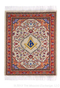 Square & Compass Beige Carpet Masonic Mouse Pad