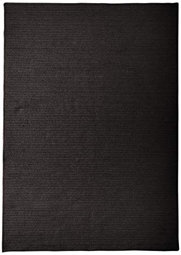 Colonial Mills Sunbrella Solid Area Rug, 3X5, Ebony