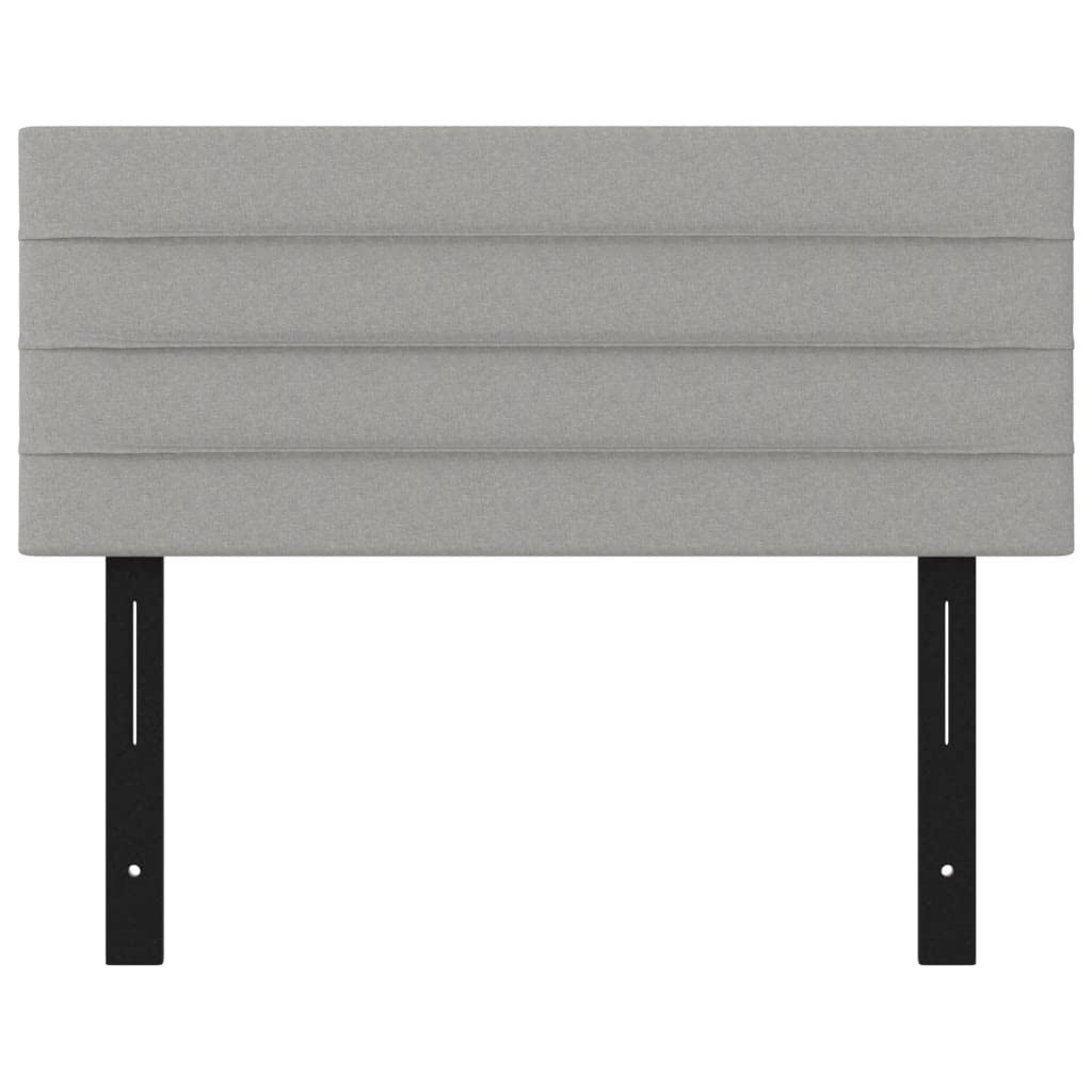 vidaXL Headboard Light Gray 39.4x2x30.7/34.6 Fabric