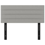 vidaXL Headboard Light Gray 39.4x2x30.7/34.6 Fabric
