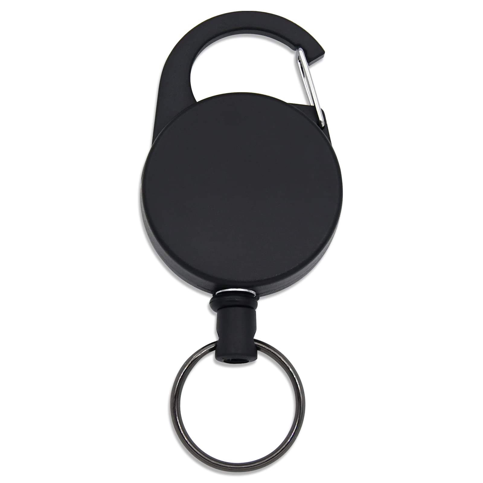 Retractable Keychain Key Holder-Rings - Heavy Duty Key Holder Belt Clip With Multitool Carabiner, 25 Inches Cord