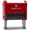 Time Sensitive Documents Enclosed Self Inking Rubber Stamp (Red Ink) - Large