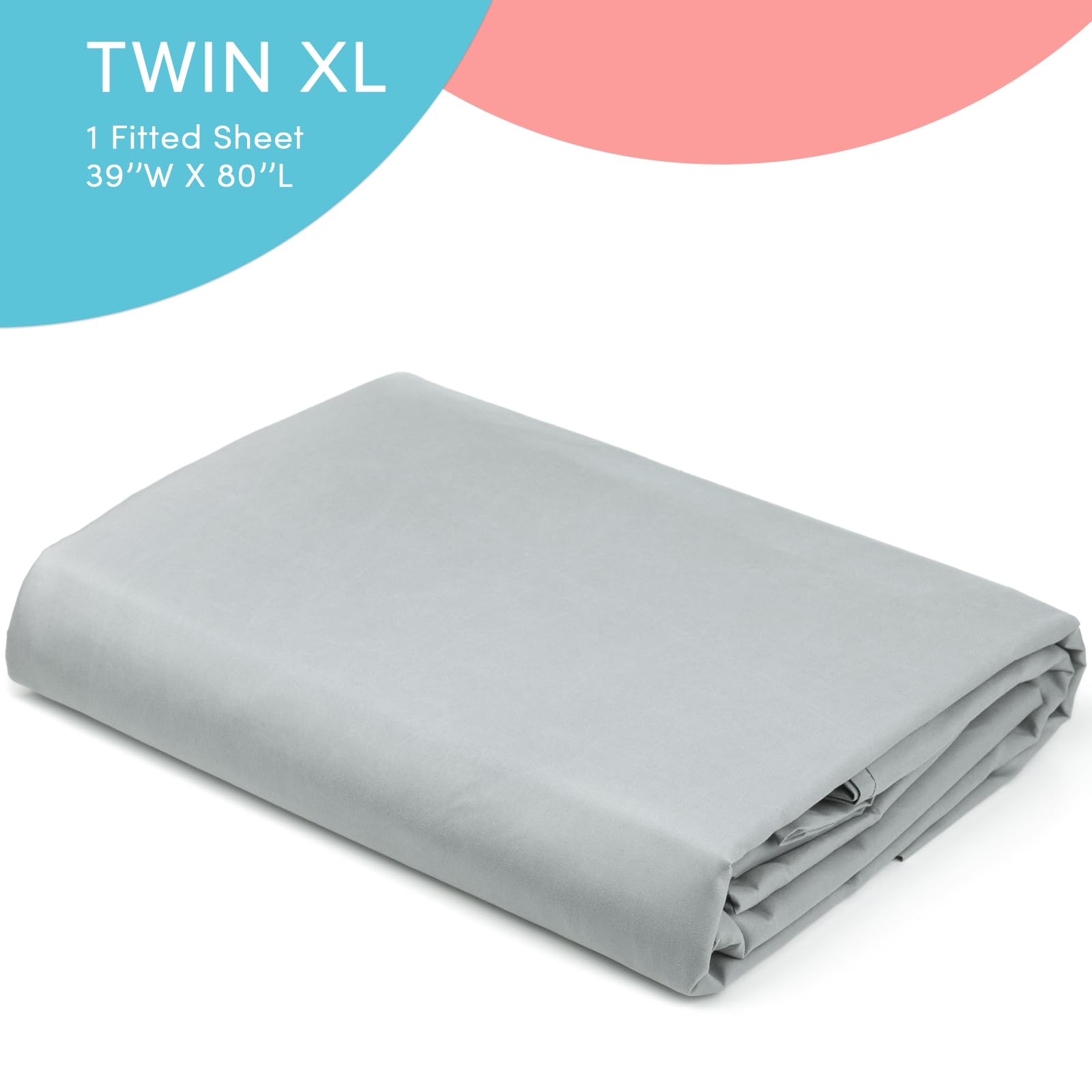 Comfort Spaces Coolmax Moisture Wicking Fitted Sheet Only Super Soft, Fade Resistant, All Elastic Deep Pocket Fits Up To 16' Mattress - Warm Weather Cooling Sheets For Night Sweats, Twin Xl, Grey