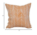 Blazing Needles Square Polyester Jacquard Throw Pillow, 17", Demeter Bitter