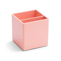 Poppin Pen Holder With 2 Compartments - Sturdy Plastic Pen Holder For Desk, Lacquer-Like Finish, Writing Instrument Desk Organiz