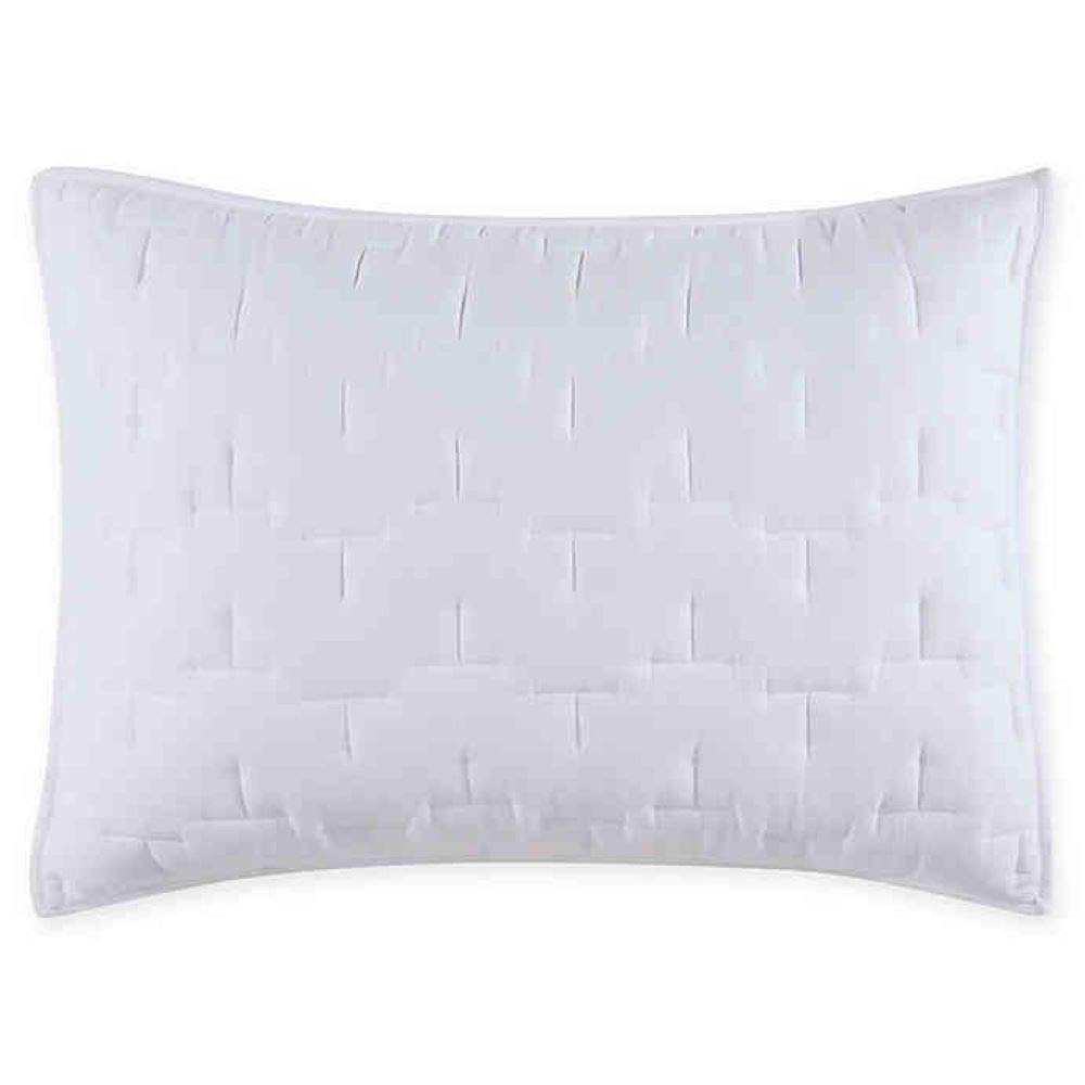 O&O By Olivia & Oliver Lofty Stitch Standard Pillow Sham In White