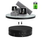 JAYEGT 2 in 1 / 3 in 1 Motorized Rotating Display Stand with Replacement Cover,Max 22lbs Load , 360 Degree Electronic Turntable 