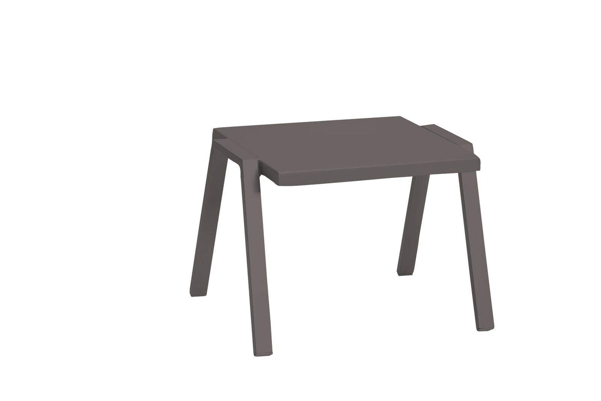 HomeRoots 16' Taupe Aluminum End Table