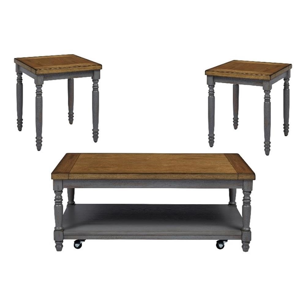 Progressive Furniture Grayton Lane 3 Pack-Cocktail & 2 End Tables