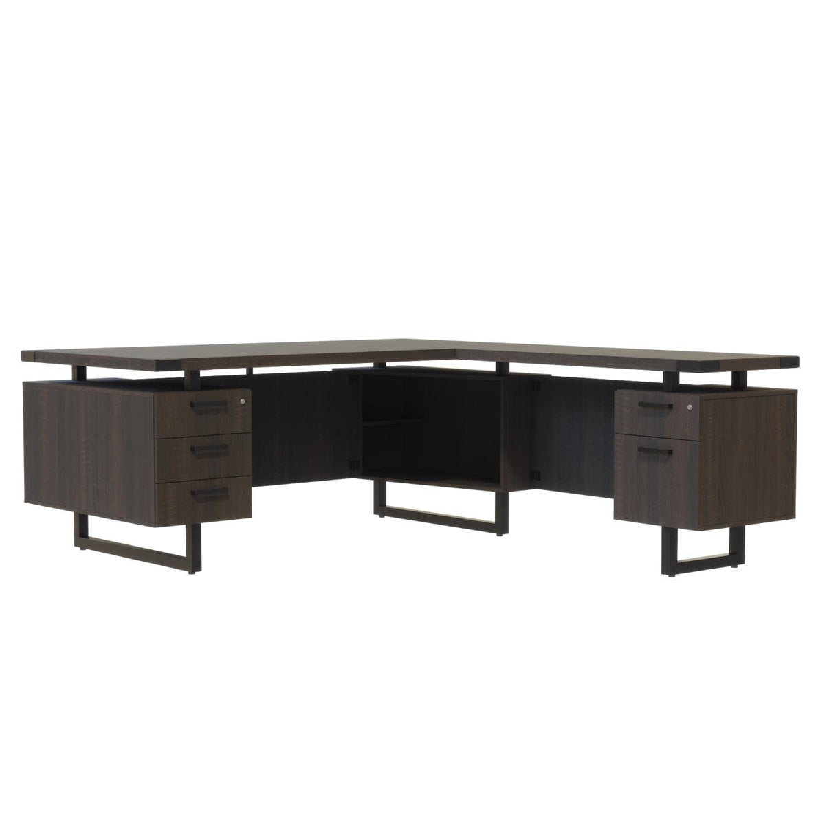 Safco Mirella L-Shaped Configuration Desk, BBB/BF