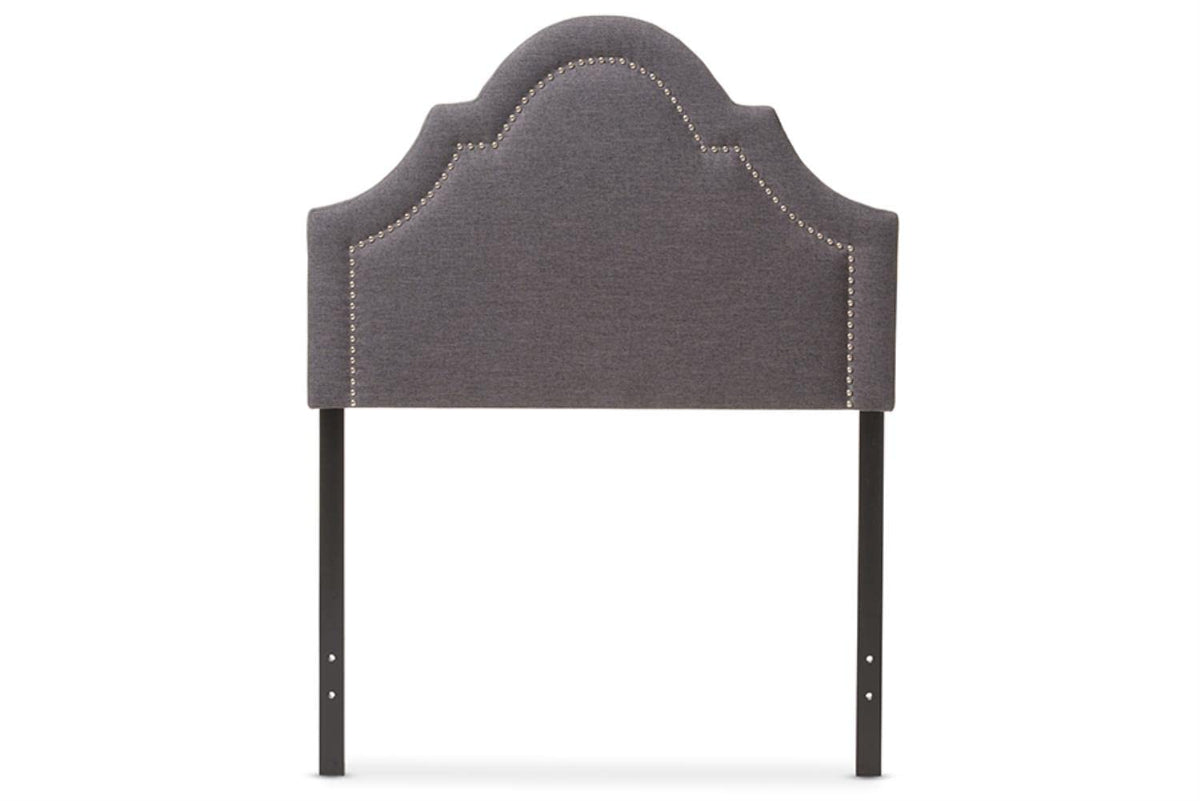 Baxton Studio Ritta Modern and Contemporary Upholstered Headboard Grey/Twin