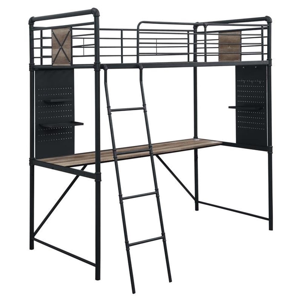 Acme Cordelia Metal Twin Loft Bed - Thumbnail 5
