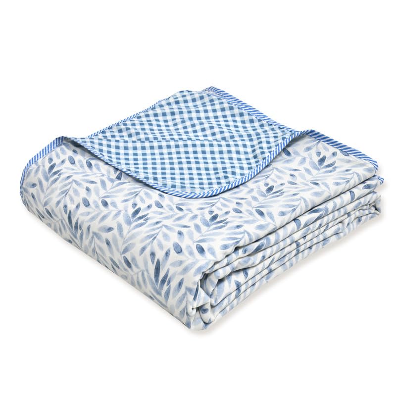 Tzafrir Dohar Blanket Single Bed Cotton | All Season Quilt | AC Duvet Comforter | Sleeping Top Sheet (56 x 90, SkyBlue, Pack of 