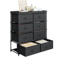 SUOERNUO Dresser with 8 Storage Drawers,Fabric Storage Tower, Makeup Drawer Organizers, Organizer Unit For Livingroom