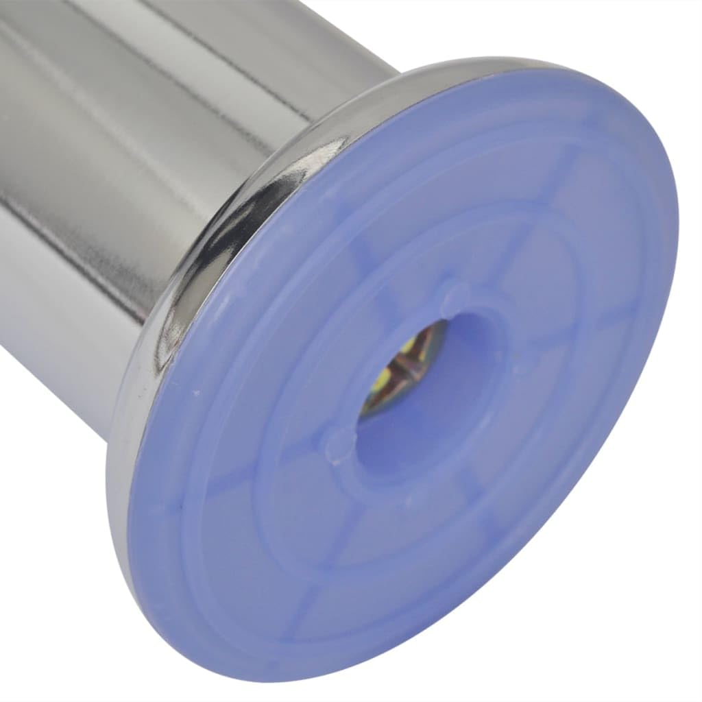 vidaXL 4 Round Sofa Legs Chrome 2.4&quot;