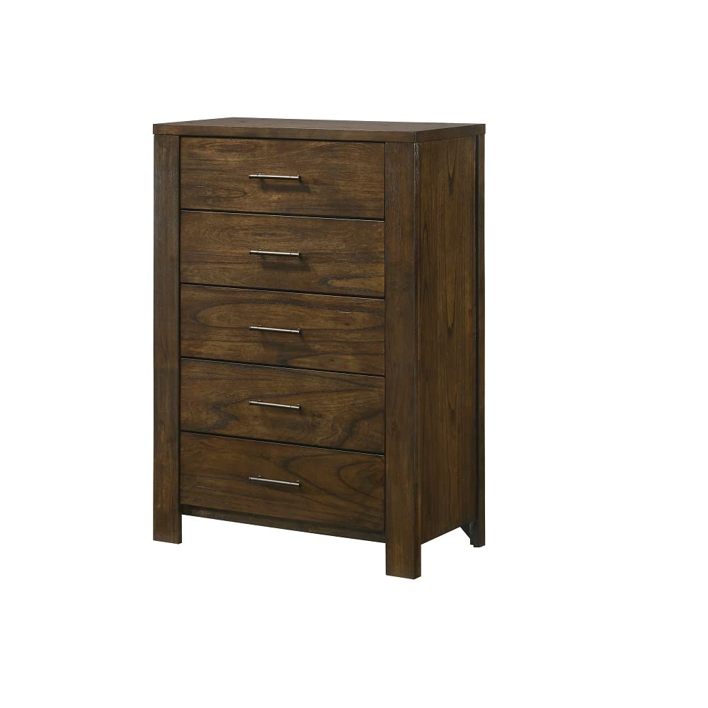 Acme Furniture Merrilee 5 Drawer Chest in Oak
