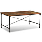 vidaXL Dining Table Solid Reclaimed Wood 70.9"