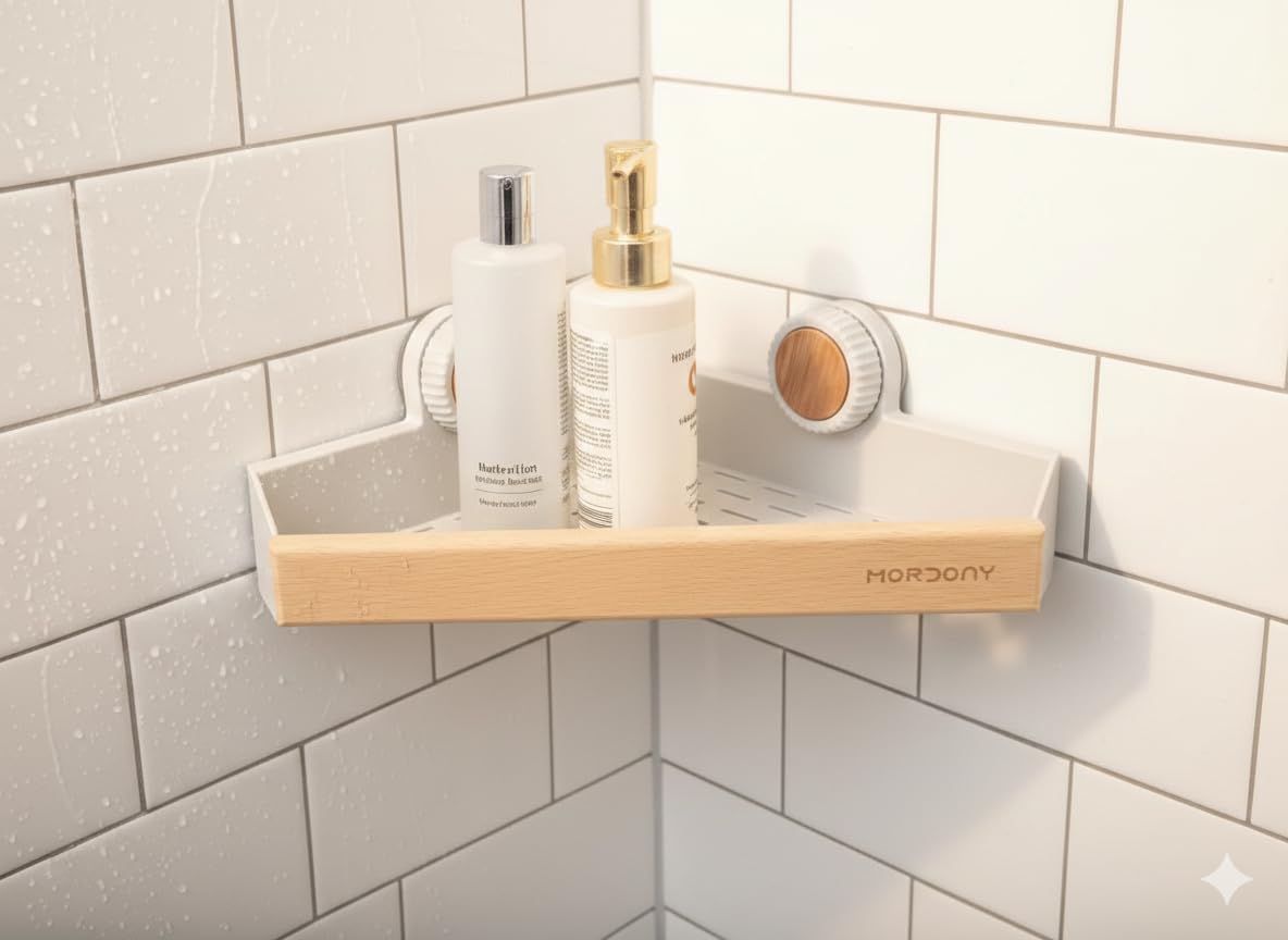 Gastly Self Adhesive Bathroom Shelf Combo/Bathroom Organiser Without Drill RustProof Strong Adhesive Wall Shelves Soap Holder W