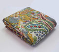 Fashion Hub Textile Work Creations Bohemian Bedding Cotton Single size Kantha Quilt Bed Cover (Multicolour, 60 x 90 Inch), skin