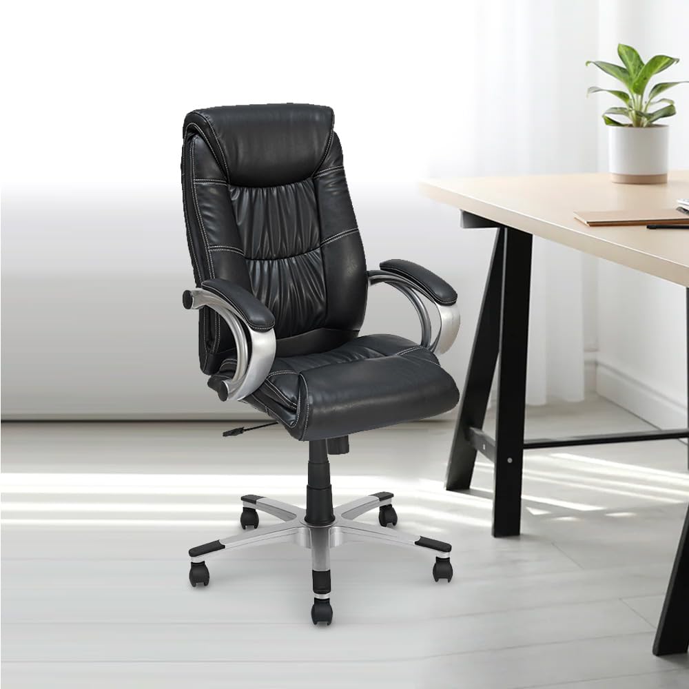 Nilkamal Libra High Back Soft Leatherette Office Chair|Adjustable ...