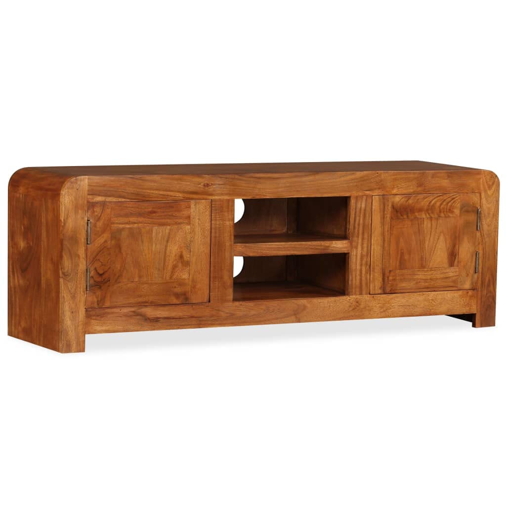 vidaXL TV Cabinet Solid Wood with Sheesham Finish 47.2&quot;x11.8&quot;x15.7&quot;