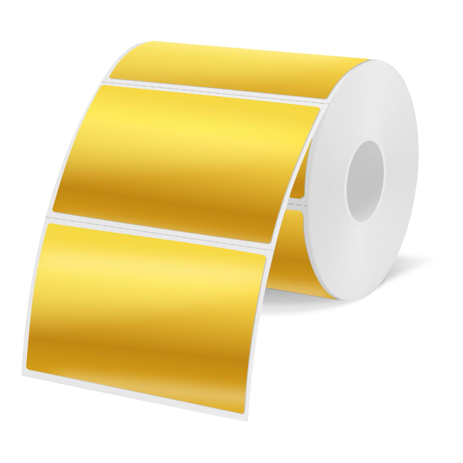 Yegawen 3X2 Inch Holographic Thermal Labels, Gold Thermal Sticker Labels, Rainbow Glitter Stickers For Price, Barcode, Mailing,